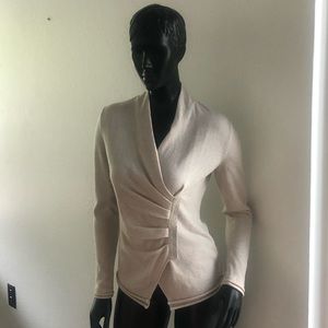 Lafayette 148 100% Cashmere Wrap Sweater